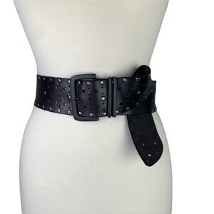 Gorgeous Brown Purple Metallic Sheen Leather Belt Size Medium